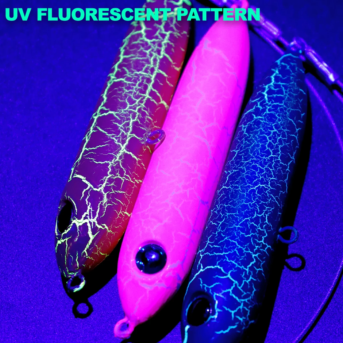 ZYZ aparejos de pesca de Catfish con gancho circular luminoso, alambre de acero de 49 hebras, efectivo, 6/0 #,7/0 #,8/0 #, 3 unidades por lote - imagen 5