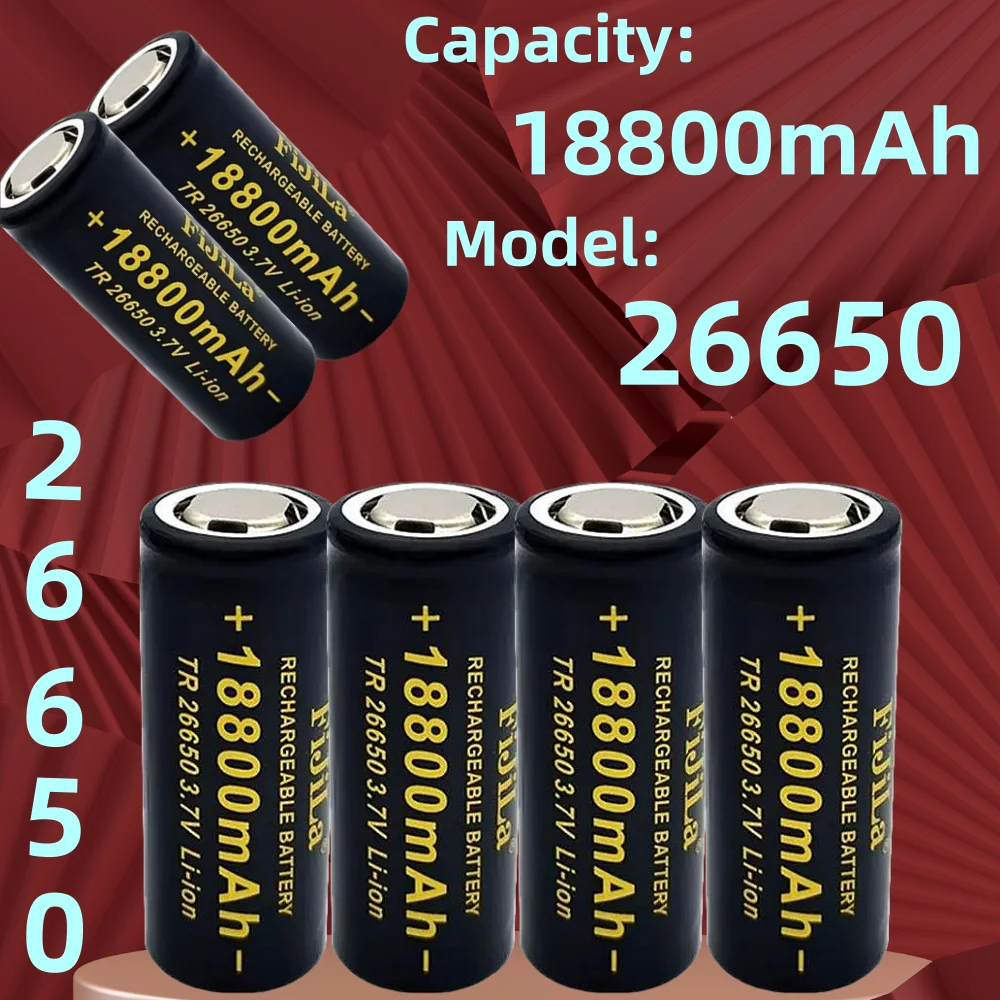 Batería litio 26650 recargable 3,7 V para linterna - imagen 4