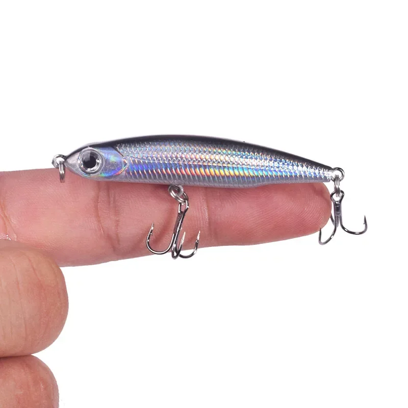 Señuelos de pesca con microlápiz que se hunden, 6,3 cm, 6g, cebo Artificial Wobbler con vibración de largo alcance para trucha, caballa, sábalo, lubina, 1 ud. - imagen 2