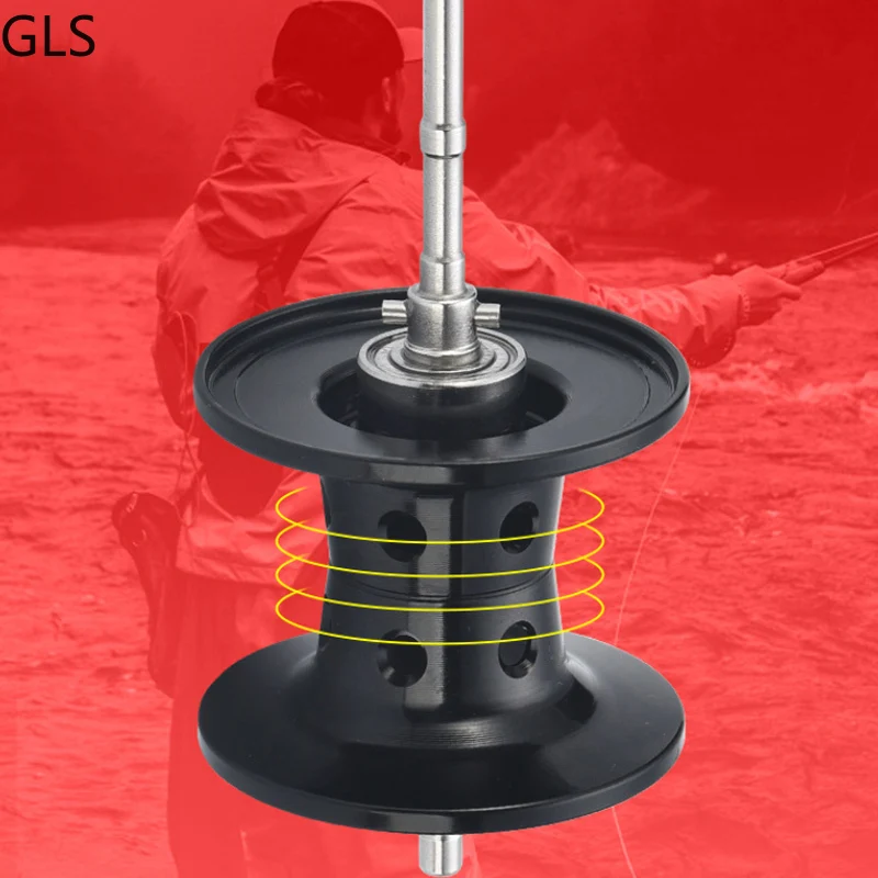 GLS-carrete de pesca de alta velocidad, accesorio de Metal para agua salada/dulce, Ratio de engranaje 7,5: 1, Baitcasting - imagen 5
