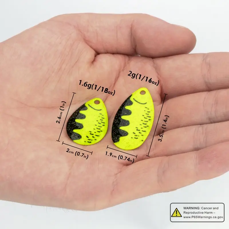 THKFISH-SEÑUELOS DE Metal con lentejuelas giratorias, 10 piezas, cuchara de lentejuelas de ruido reflectante de colores, cebos duros artificiales DIY - imagen 5