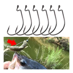 Crankbait níquel negro con anzuelo gap ancho para vinilo