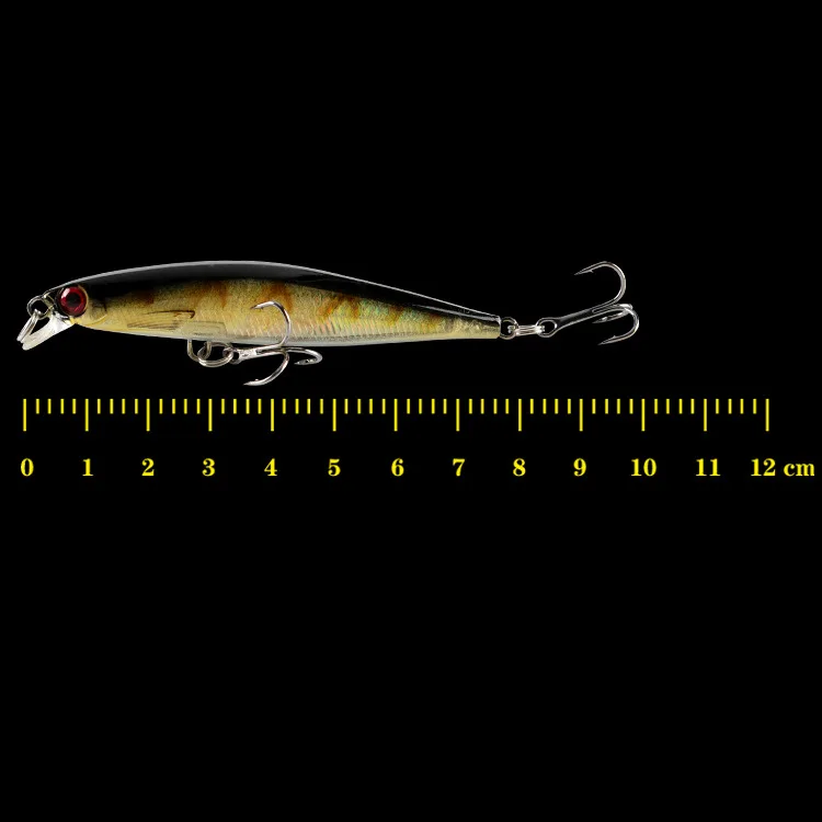 Señuelos de Pesca de plástico láser, cebo duro Artificial de 8cm y 5,2g, Wobbler para Lucio, Crankbait, aparejos de Pesca, 1 unidad - imagen 2