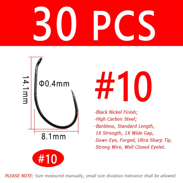 30PCS Size 10