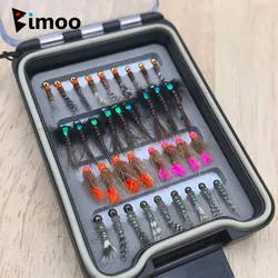 Bimoo Ninfas Jig Bead Head sin púas – Hundimiento rápido