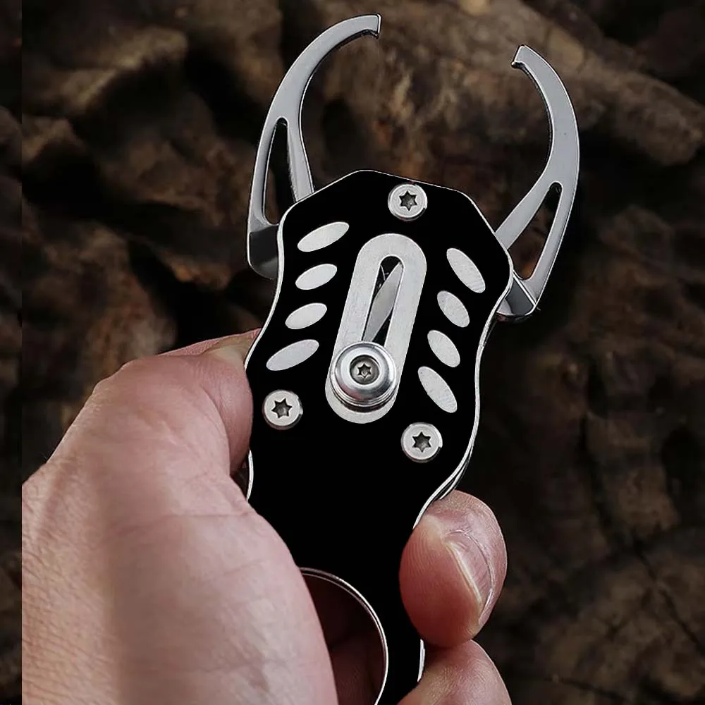 ZUKIBO-empuñadura de pescado resistente a la corrosión, cerradura portátil de acero inoxidable, aparejos de pesca, herramienta de Clip de labio, controlador de pescado profesional - imagen 4