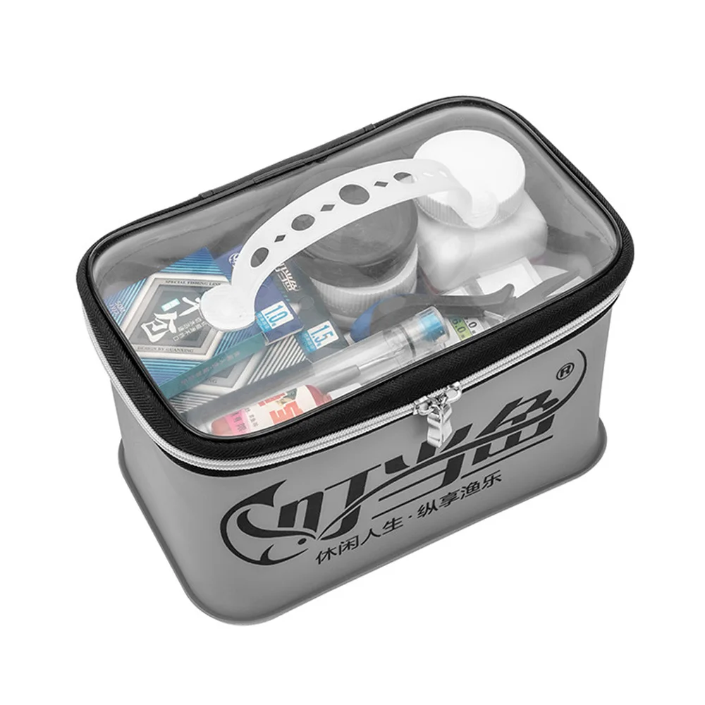 4 unids/set bolsas de pesca EVA cubo plegable multifunción portátil contenedor de agua para acampar aparejos de pesca caja de almacenamiento - imagen 5