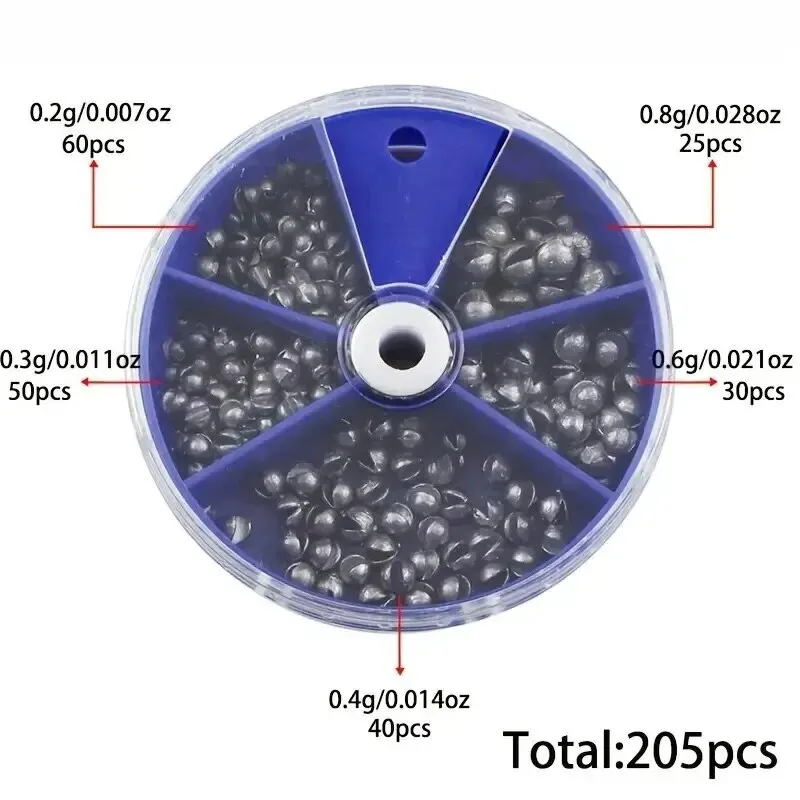 Plomo de pesca Premium redondo para lanzamiento preciso varios tamaños - imagen 3
