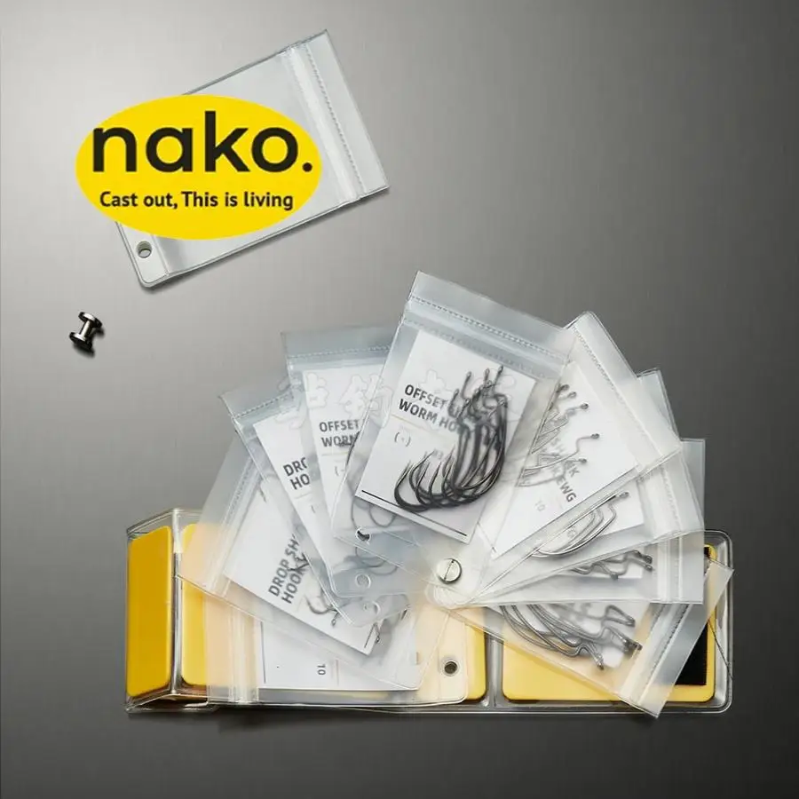 Bolsa de almacenamiento para anzuelos Nako importada de Estados Unidos, caja de almacenamiento portátil impermeable, accesorios de pesca con señuelos - imagen 3