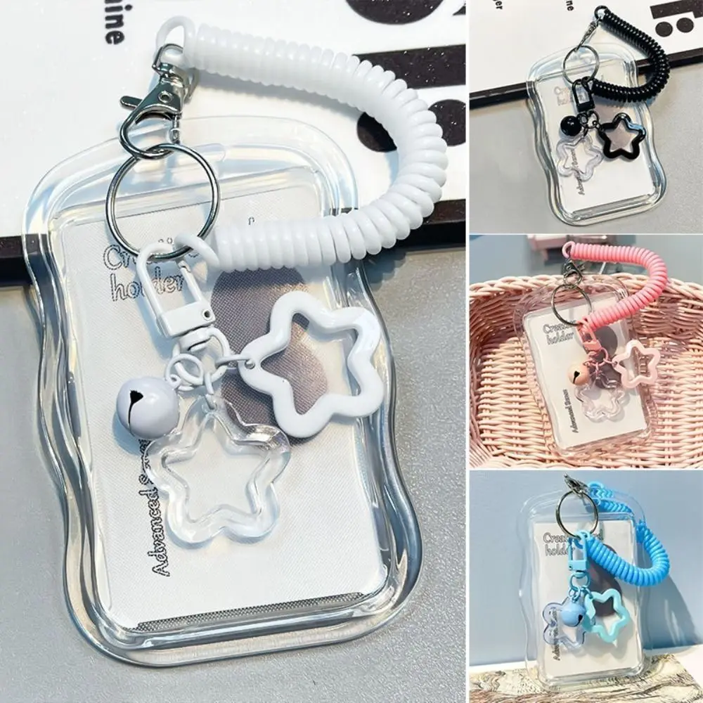 Funda porta-Photocards Kpop de silicona suave con llavero de estrella - imagen 5