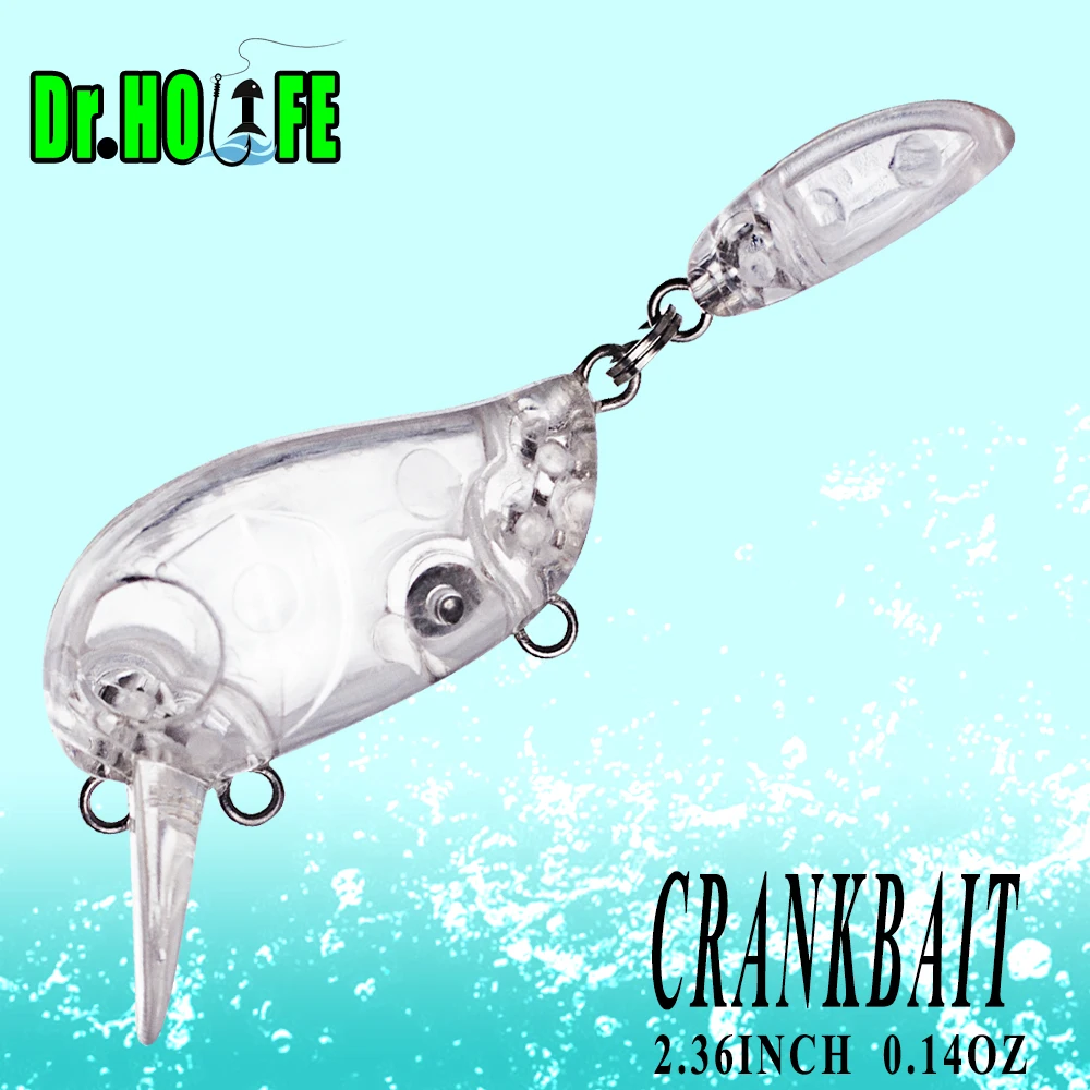 Crankbait flotante para lubina Dr.Holife sin pintar – cebo duro - imagen 4