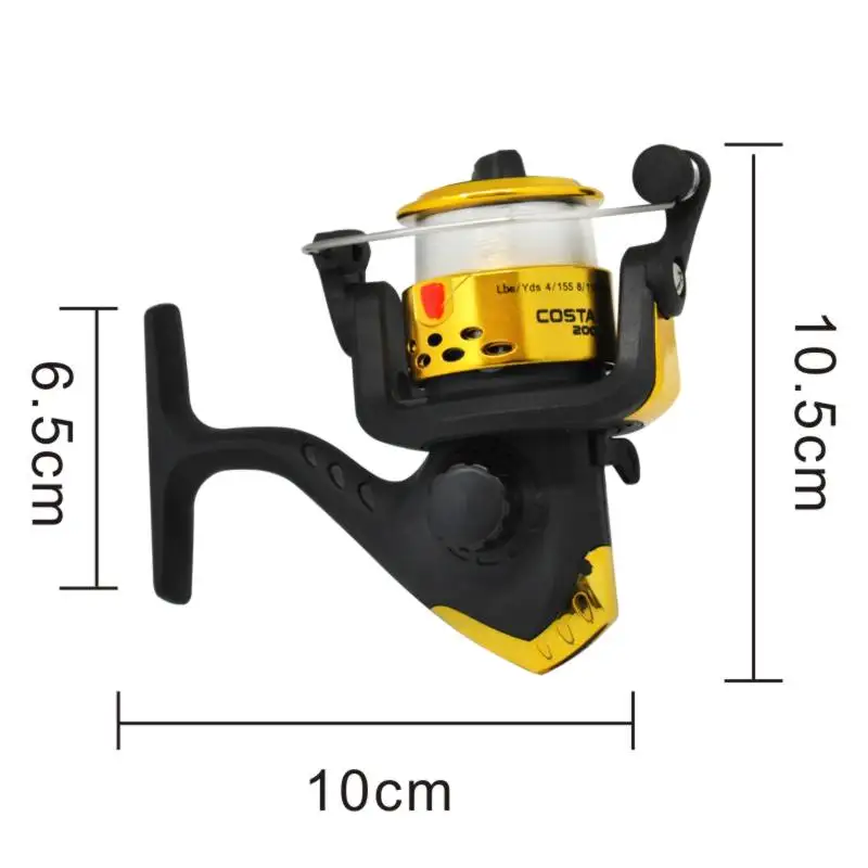 ORJD-Mini carrete giratorio ultraligero, rueda de pesca de arrastre máximo, rueda de carrete de Metal de acero inoxidable, accesorios de pista de pesca de agua salada - imagen 3