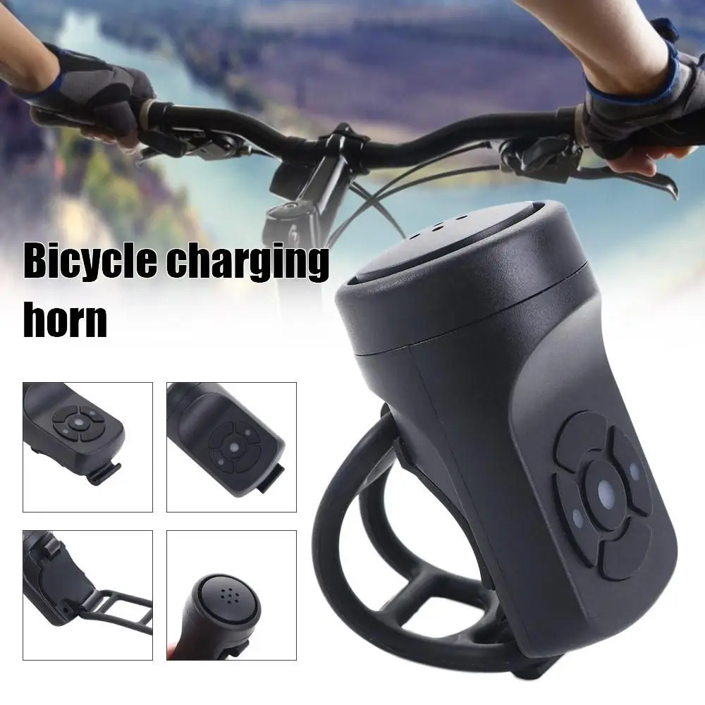 Accesorios impermeables para bicicleta, 4 sonidos, ABS, campana para ciclismo, bocina electrónica fuerte, alarma para manillar, timbre de alarma para manillar - imagen 2