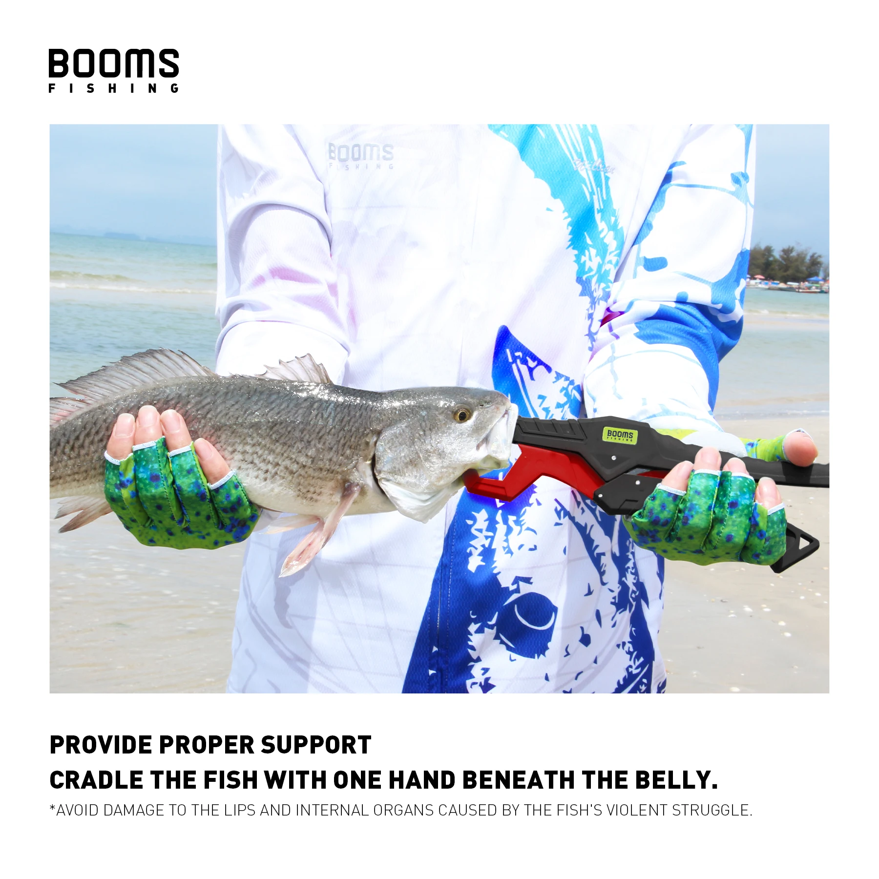 Booms Fishing-Juego de Herramientas de pesca G05F03, alicates y pinzas de pescado para cortar líneas de anillo dividido, removedor de anzuelos, Kit de aparejos de pesca, 2 piezas - imagen 5