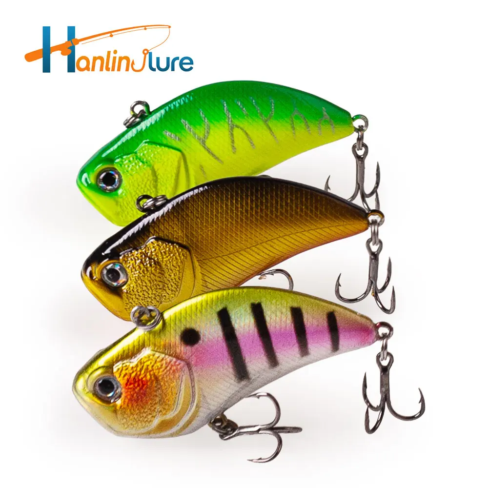 Hanlin-señuelo de pesca de 5CM/12G, aparejo de cebo duro, Crankbait, Wobbler, estilo japonés, VIB, para principios de primavera