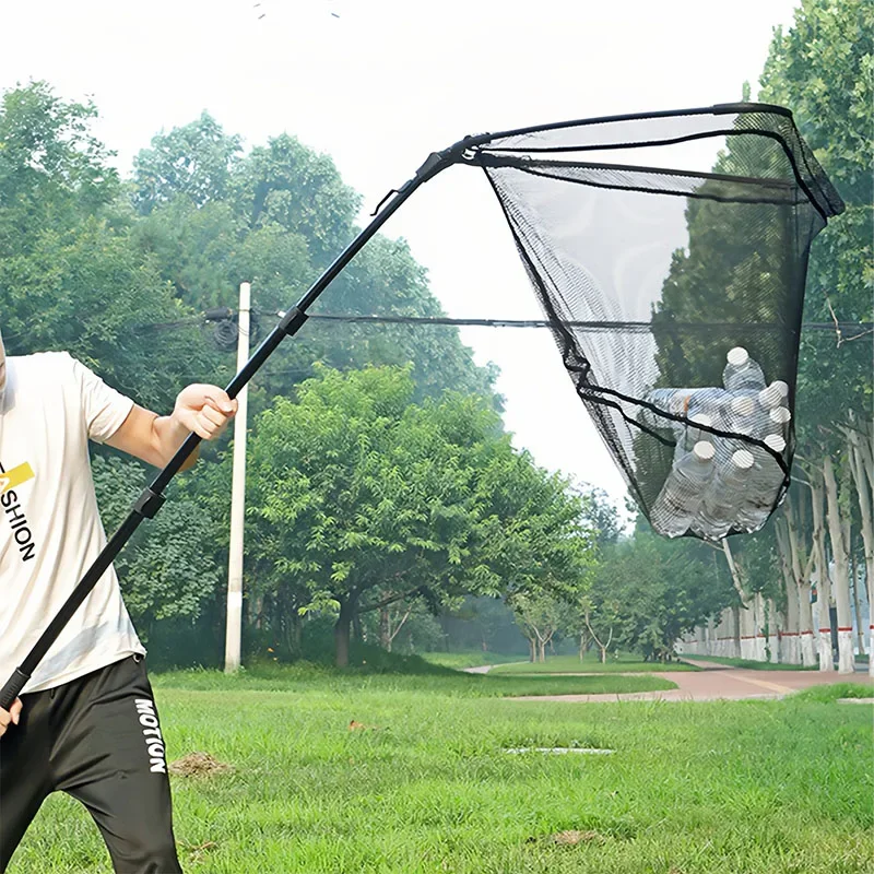 Marca MBLN, Red de aterrizaje de peces triangular, aleación de aluminio duradera, plegable, para peces grandes, múltiples tamaños: 1,1 m-2,3 m - imagen 5