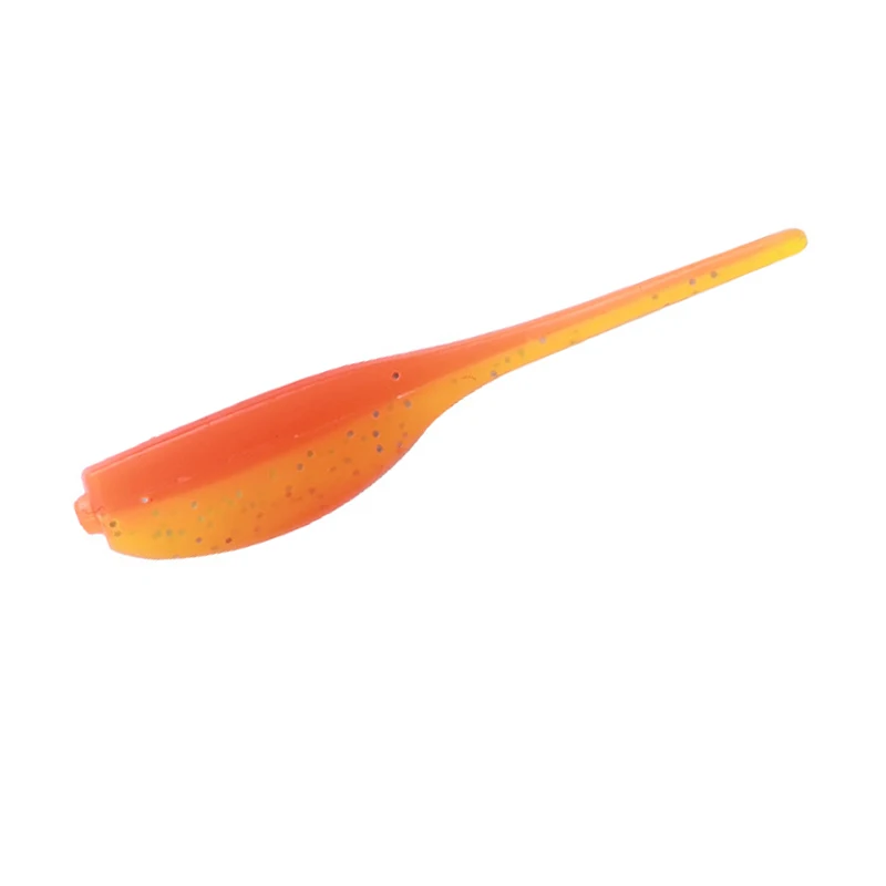 Señuelo de pesca 20 piezas, cola de aguja de doble Color, 50mm, 1g, cebo Artificial de silicona, gusano, aparejos Wobblers - imagen 4