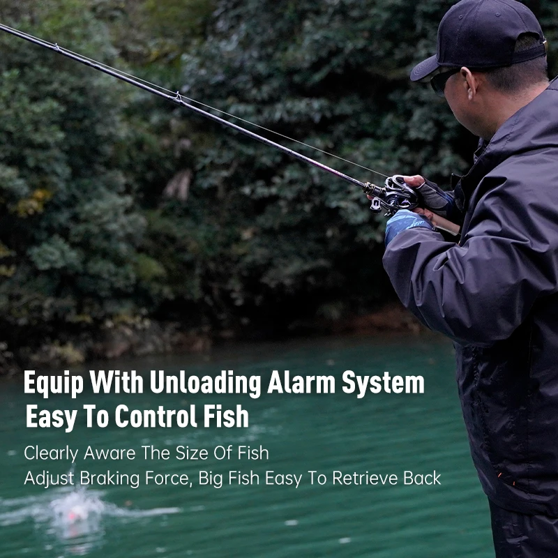 Carrete de pesca Kingdom Baitcasting, carrete ultraligero de 135g, cebo 7,1: 1 8,1: 1, 4kg, carrete poco profundo Micro Monster, bobina de juego ligera - imagen 5