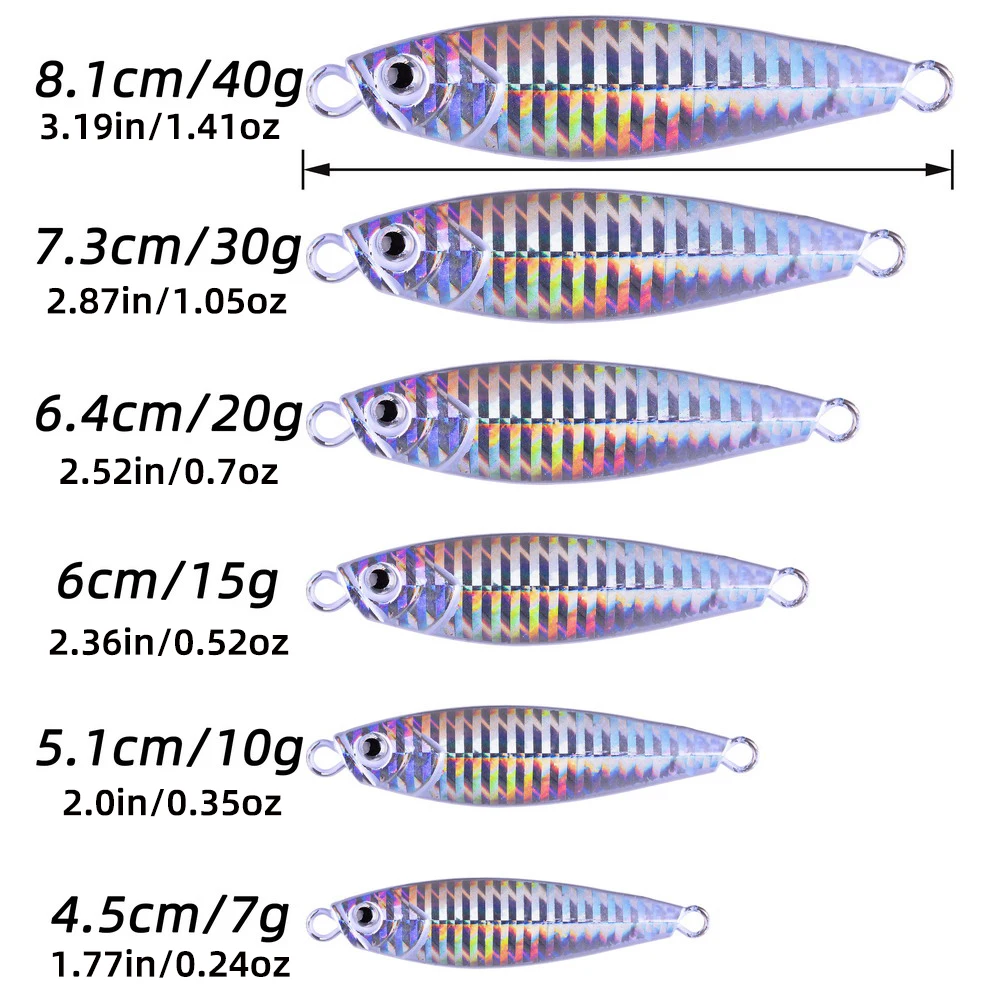 Aorace señuelo de cuchara de metal para jigging – lubina - imagen 3