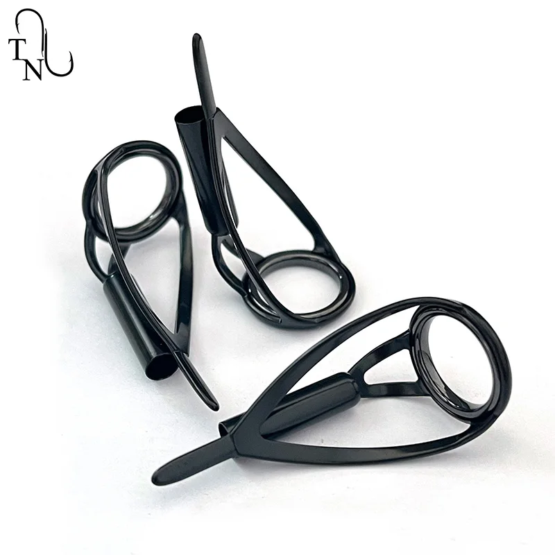 TN100 5 uds BCRLST guías de punta de pesca construcción guías de caña de pescar anillo Kit de reparación de agua salada para accesorios de repuesto de pesca - imagen 2