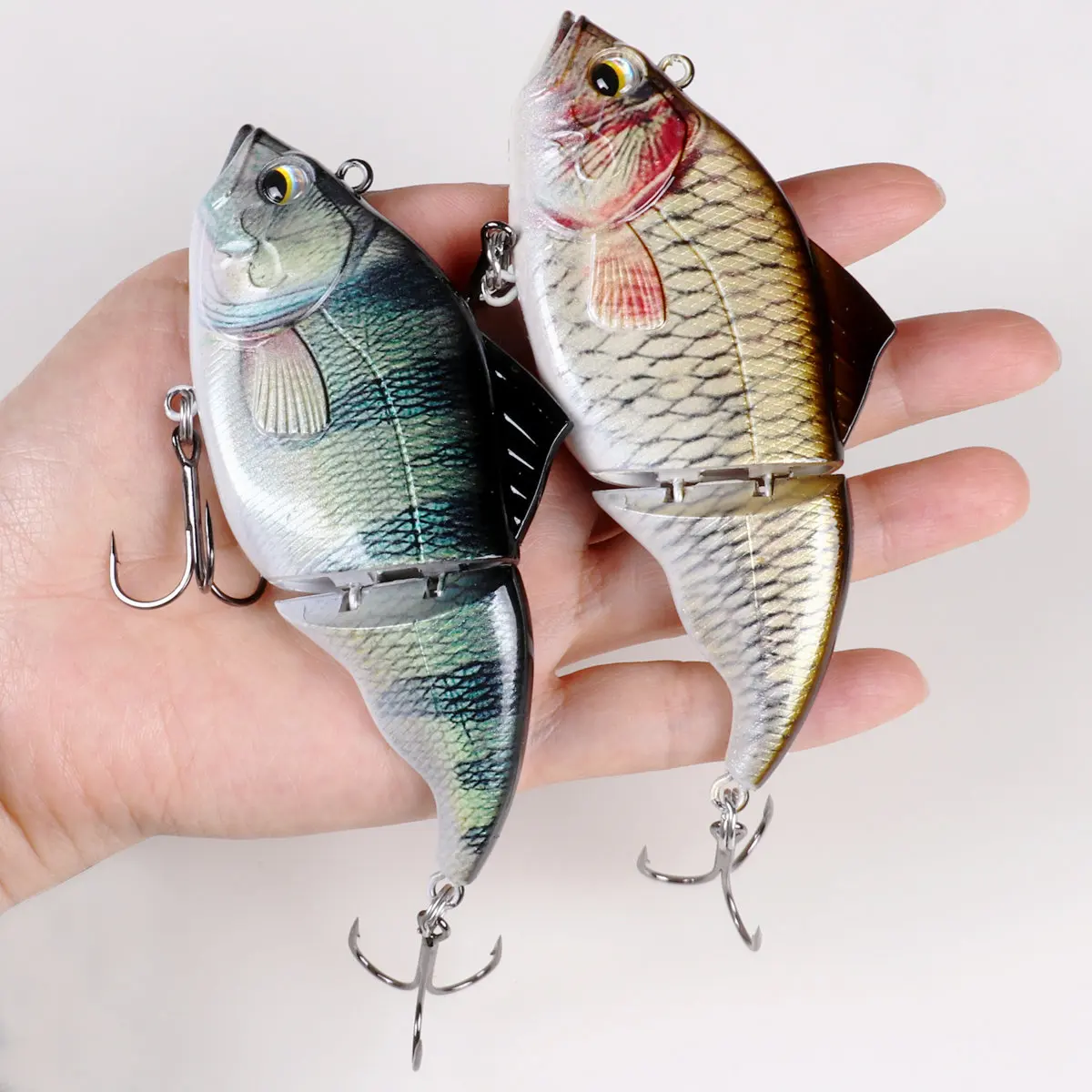 Johncoo-señuelo de pesca de 2 secciones, cebo de pesca flotante y hundido, wobblers para depredador, aparejos de pesca