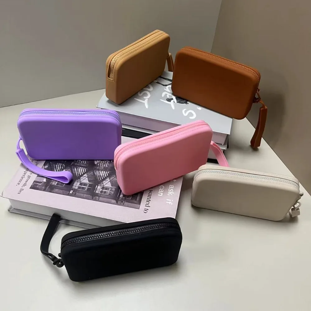 Nuevo Cartera Rectangular multifunción de silicona, bolsos de transporte para ahorrar espacio, monedero impermeable para mujer - imagen 3
