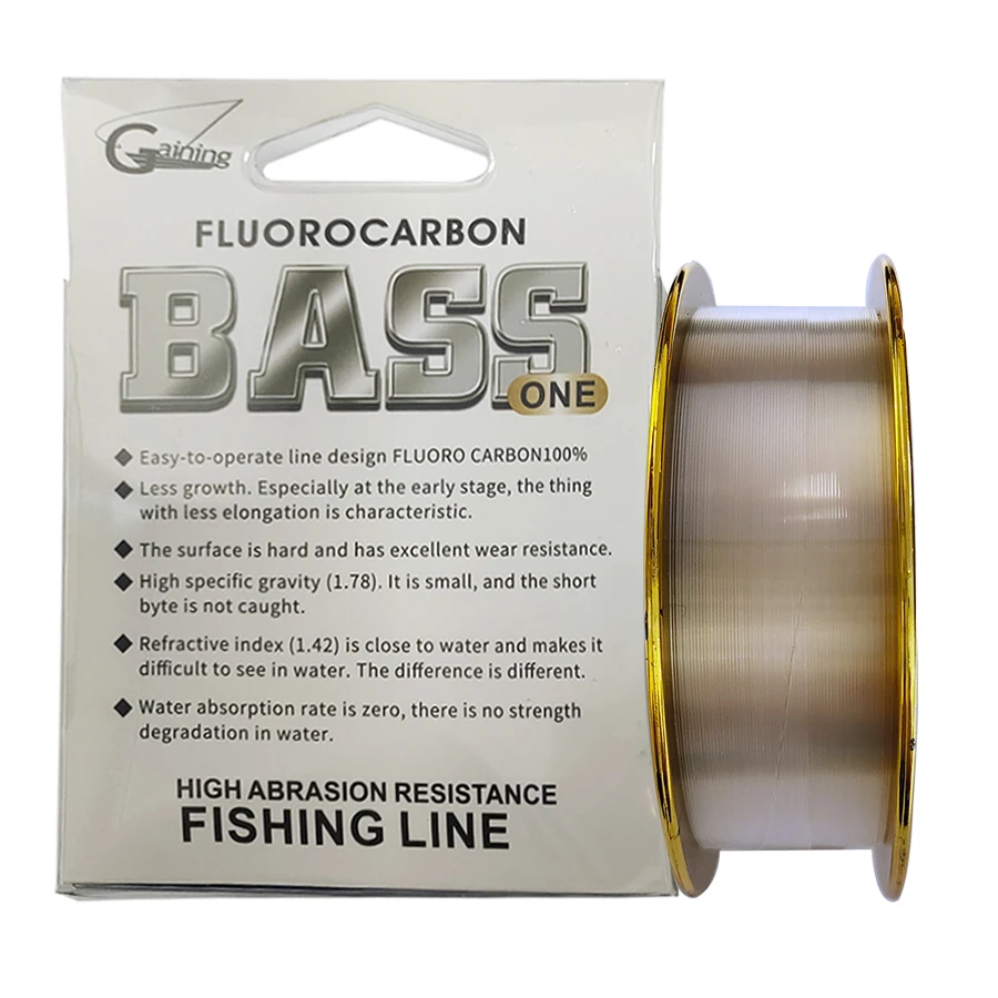 Línea de pesca recubierta de fluorocarbono, hilo guía de pesca de 100m, monofilamento de hundimiento más rápido, casi Invisible - imagen 3