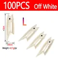 100pcs Off White L