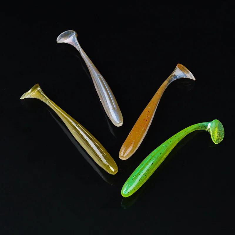 Japón KEITECH K marca 2 pulgadas 3 pulgadas 4 pulgadas pez de cola en T fácil brillo señuelo cebo suave pesca pez de cola en T - imagen 3