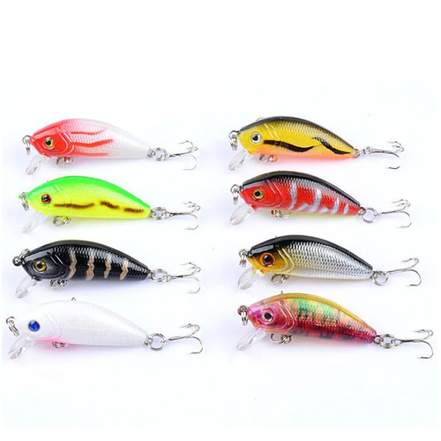 Juego de señuelos de Topwater Premium, cebos duros para pesca de lubina y Lucio, Mini pececillos, Crankbaits, Swimbait, 17 piezas - imagen 2