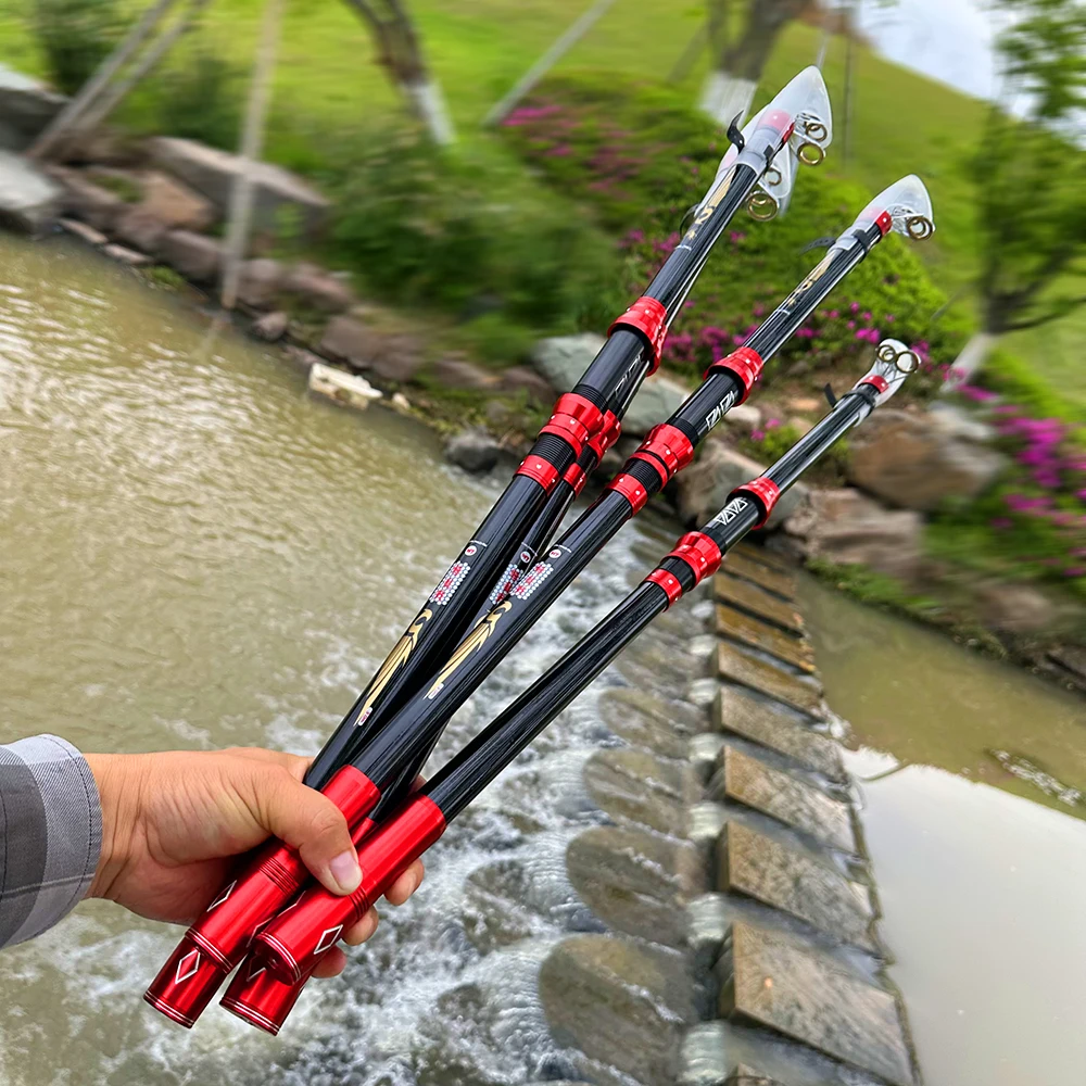 Caña de pesca carbono superpotencia para trucha – Río y barco - imagen 4