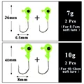 4Pcs green hooks