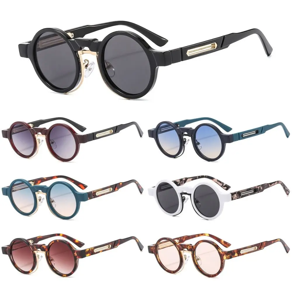 Nuevas gafas de sol redondas con montura redonda Protección UV400 Y2K Gafas de sol punk Gafas pequeñas para mujeres y hombres