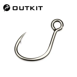 Anzuelos repuesto OUTKIT 5X fuerte ojo grande – Acero carbono