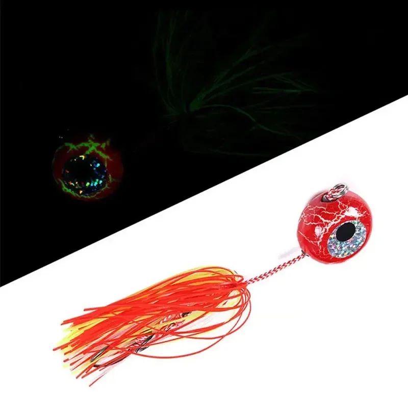 Tenya Tairaba Madai Jig señuelo de pesca Kabura plantillas de agua salada cabeza cebo camarones falda de goma Artificial Lucio pesca cebo grande - imagen 3