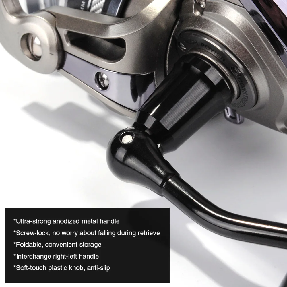 Carrete giratorio de aluminio para pesca en el mar, accesorio ultraligero de agua salada, relación de transmisión 5,2: 1, alta velocidad, trucha y lubina, 10 + 1BB - imagen 5