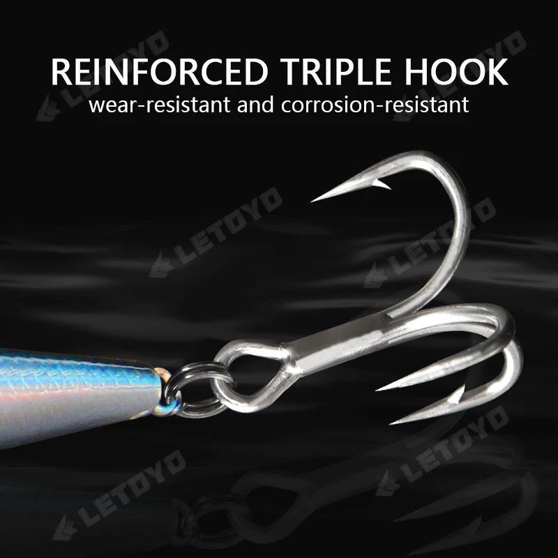 LETOYO-señuelo duro flotante Minnow Jerkbait, andador de superficie para curricán, señuelo de pesca de invierno para Lucio, aparejos de pesca de lubina, 175mm, 26G - imagen 5