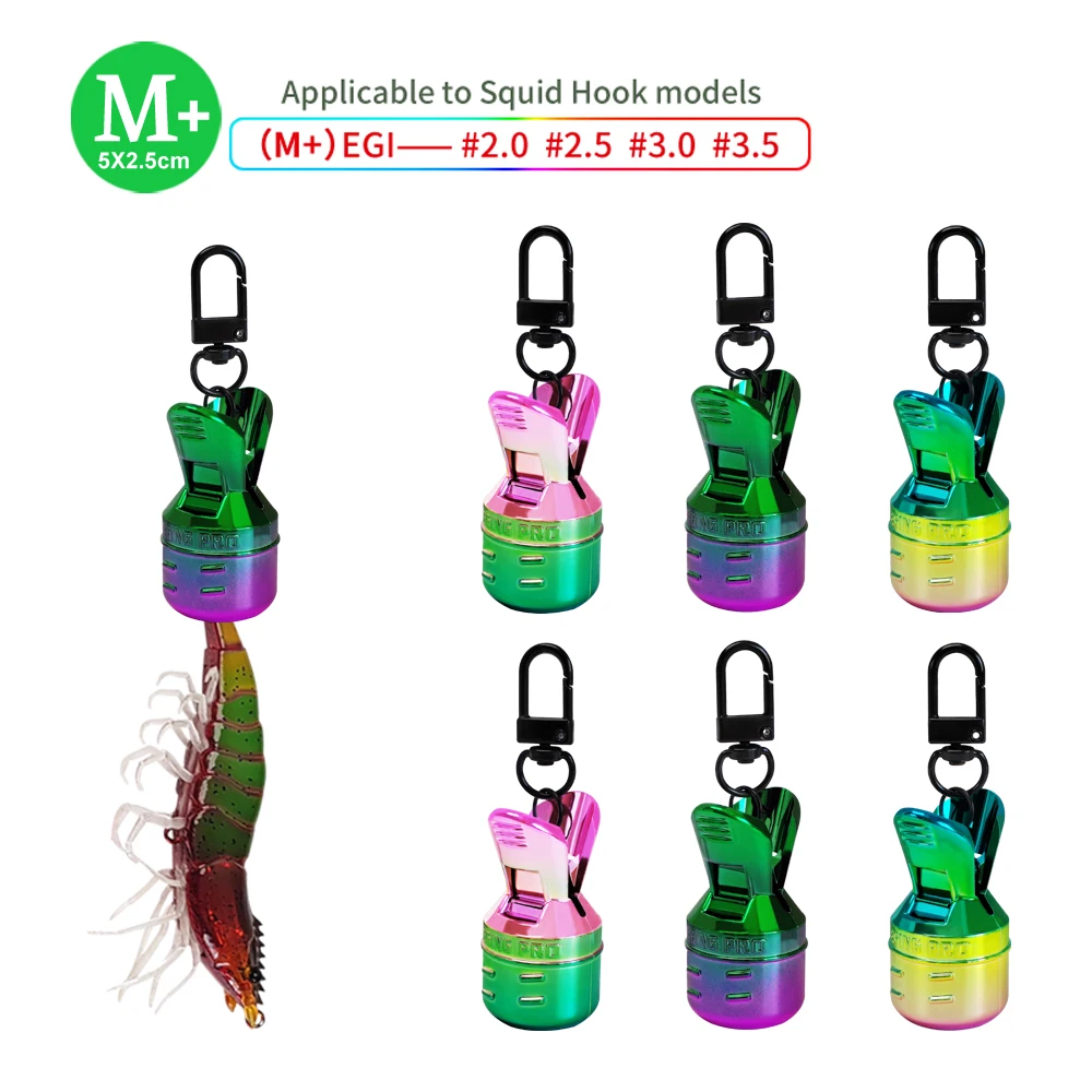 Nuevo Camarones de madera coloridos galvanizados M #   2.0- #   Cubierta de gancho 3,5, cubierta de madera para camarones, cubierta antigancho, accesorio de pesca portátil - imagen 4