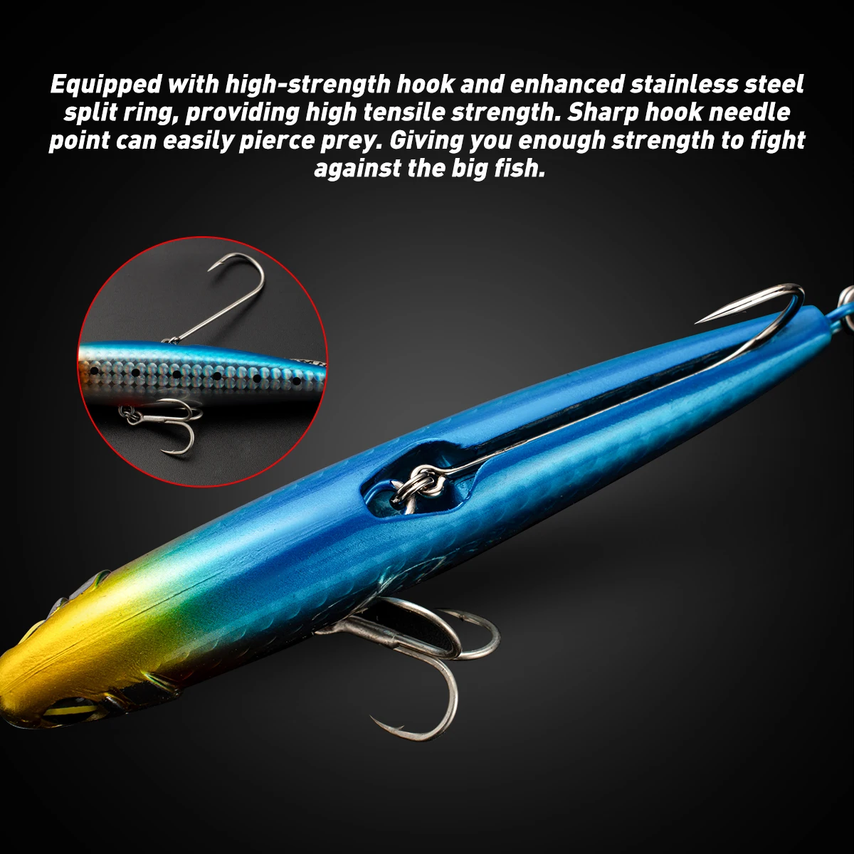 JOHNCOO-señuelo de pesca hundido, lápiz 85S 100S, 85mm, 25g, 100mm, 30g máx., 90m de largo, lápiz de fundición, cebos duros de agua salada - imagen 4