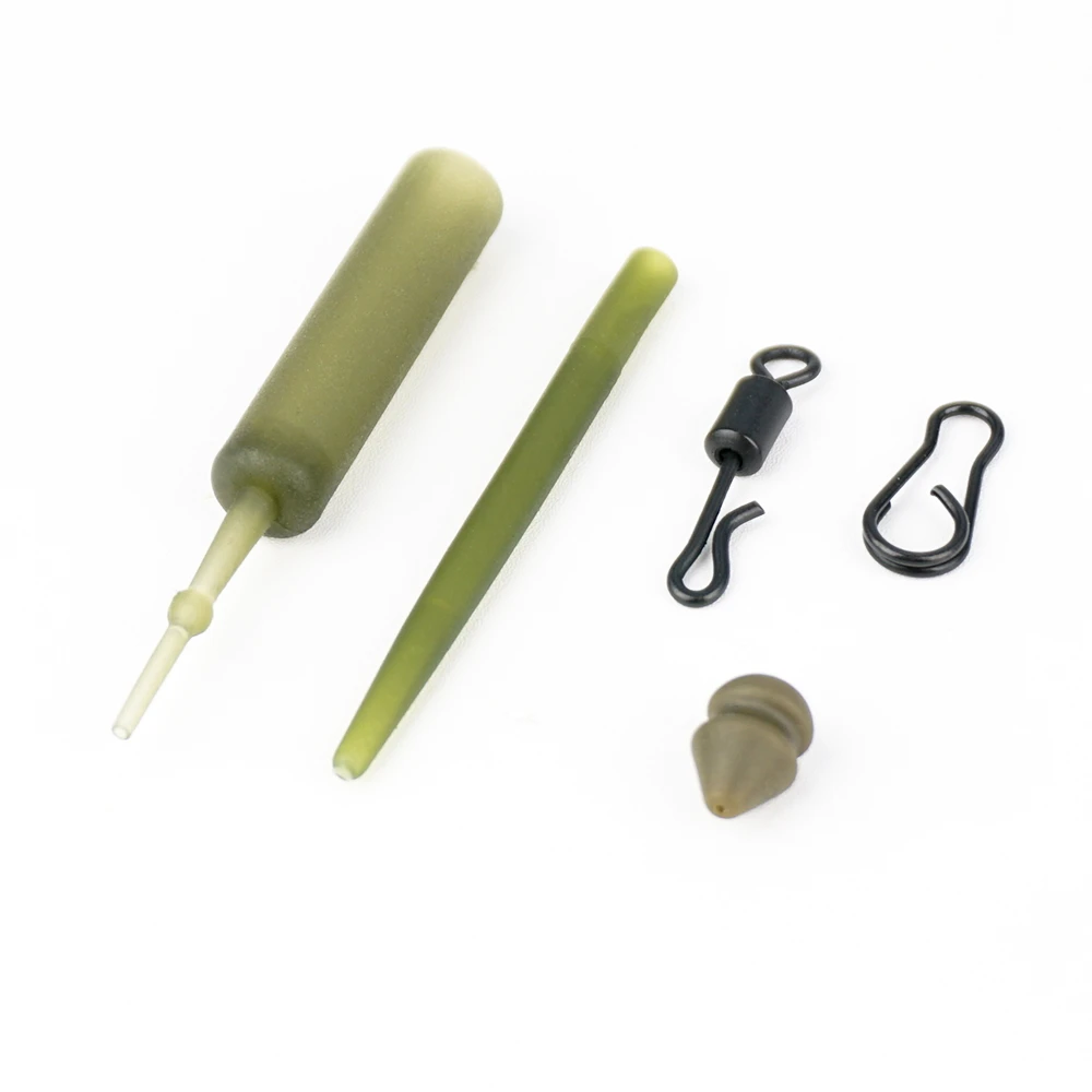 Hirisi-Kit de aparejo de pesca de carpa, 10 juegos, broches giratorios de pesca, aparejo de helicóptero, funda de gancho, accesorios de pesca M7 - imagen 5