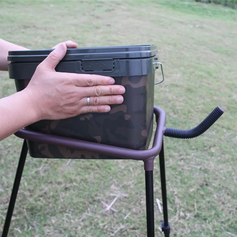 Accesorios de pesca de carpa, estación de Spod para sujetar aparejos de pesca de cubo Rectangular - imagen 5