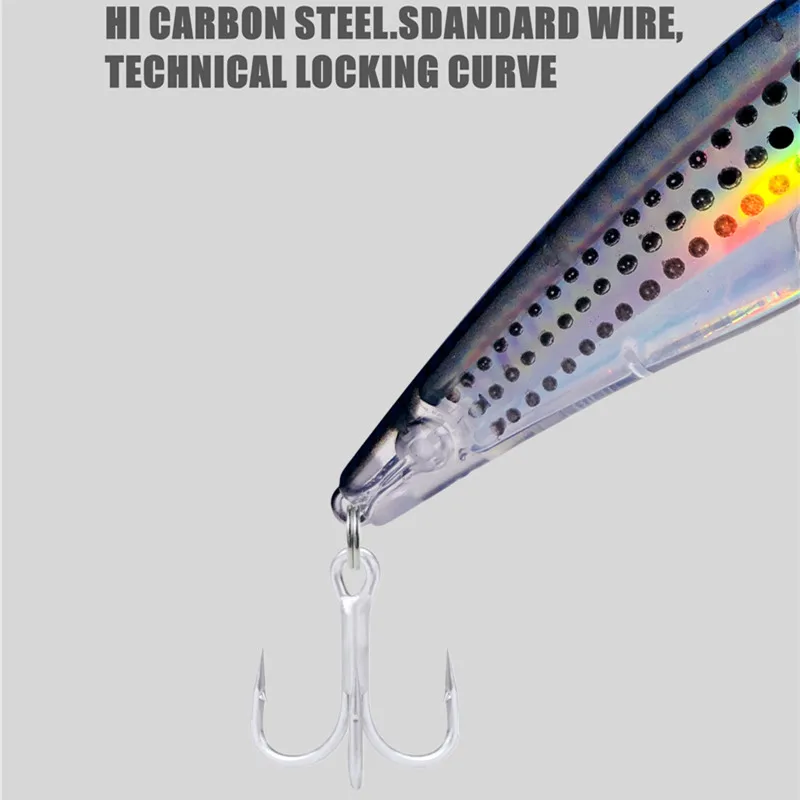 Señuelo 3D para Pesca en agua salada, cebo Artificial de 95mm y 17g para trucha, Wobblers - imagen 4