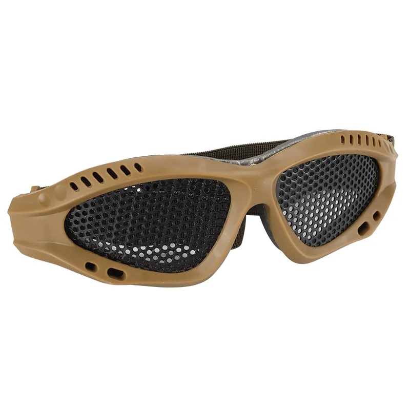 Gafas de malla de Metal para deportes al aire libre, red militar Airsoft, táctica, resistente a los golpes, protección de ojos, herramientas para exteriores - imagen 5