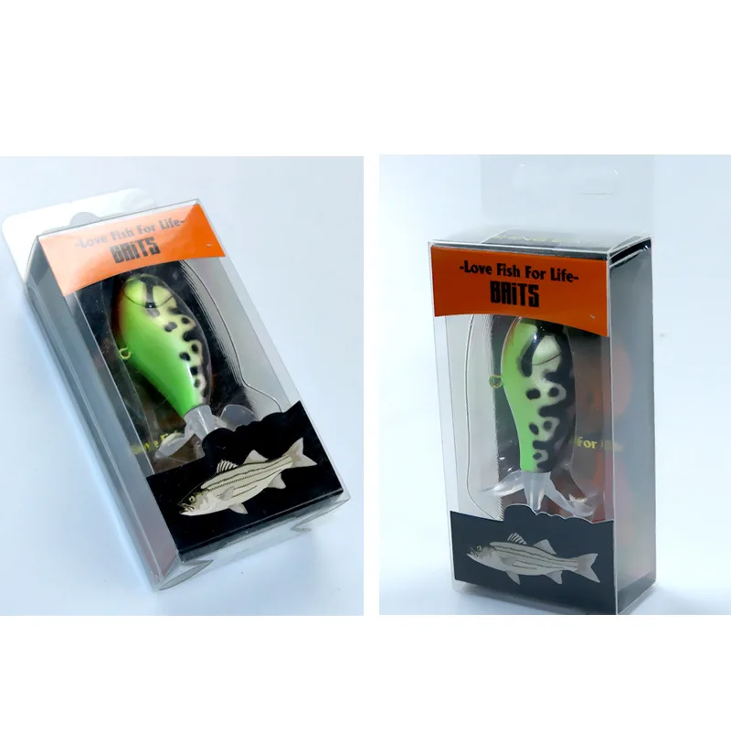Swolfy 4 Uds 4cm/7,7g 5cm/11,2g Señuelos de Pesca Popper Wobblers flotantes cebos de Lucio aparejos cebos artificiales de cola giratoria - imagen 5