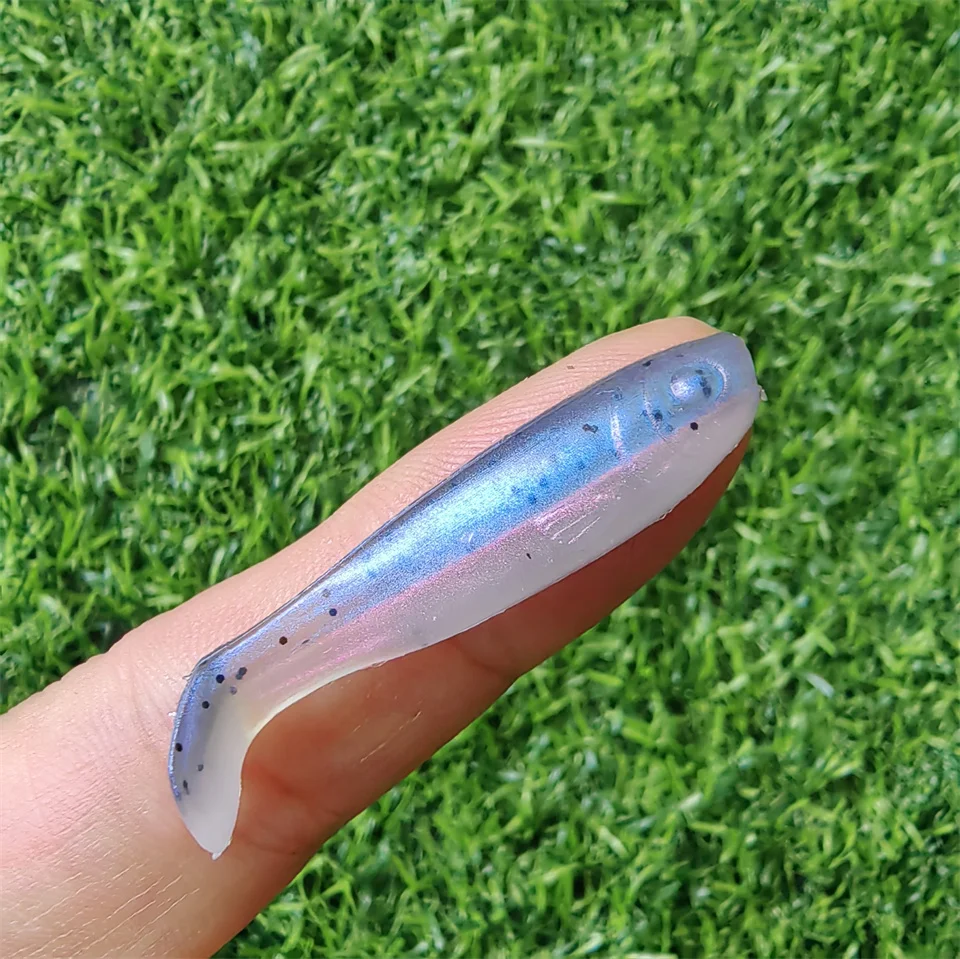 SWOLFY T Tail señuelo suave Shad Enjoy Shad 10 Uds 4cm 1g 5cm 2g alimentador Isca Artificial Crankbait Wobbler pesca lubina - imagen 2