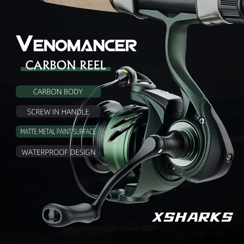 Carrete Spinning Mavllos Venom 8+1 rodamientos para lubina y mar