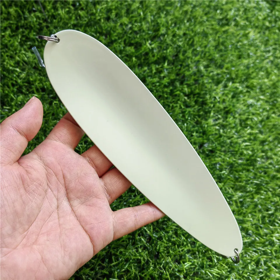 Señuelo de cucharas grandes de 110g, cebo duro, cuchara giratoria, Wobbler de hundimiento de Metal, curricán, tira de pesca de agua salada de fundición larga, señuelo de atún para lubina - imagen 4