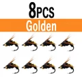 8pcs Golden