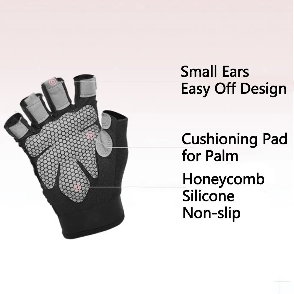 Mejorar el agarre y la comodidad con nuestros guantes ergonómicos con almohadillas acolchadas y diseño de silicona de panal sin deslizamiento