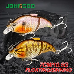 Johncoo VIB – Señuelo Wobbler artificial para pesca deportiva